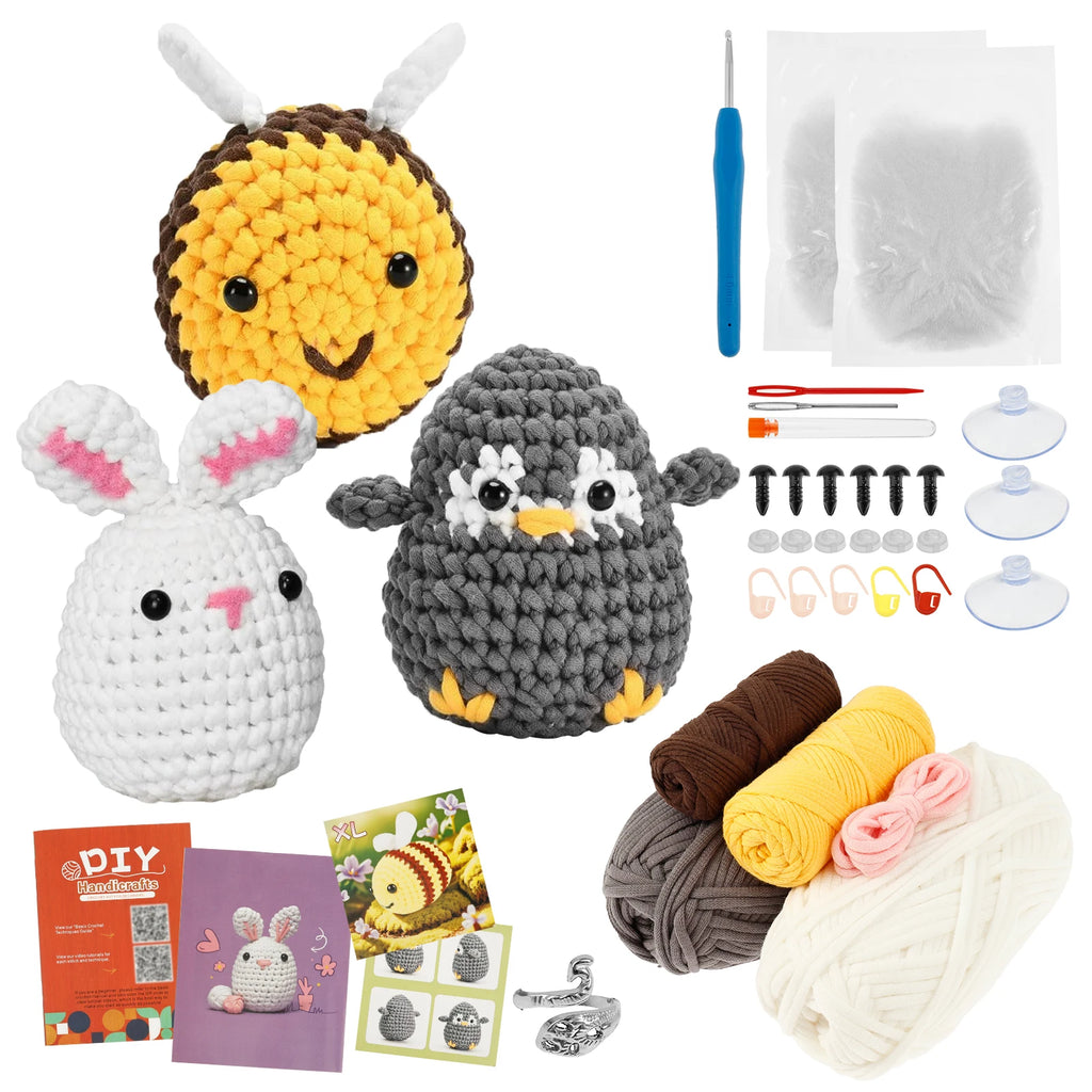 Beginner Crocheting Kit Wool Yarn