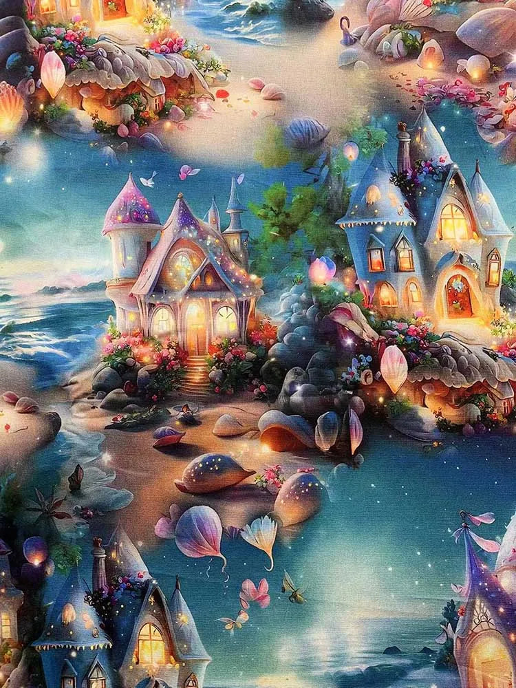 Cotton Fabric Digital Printing HD Fairy Tale 
