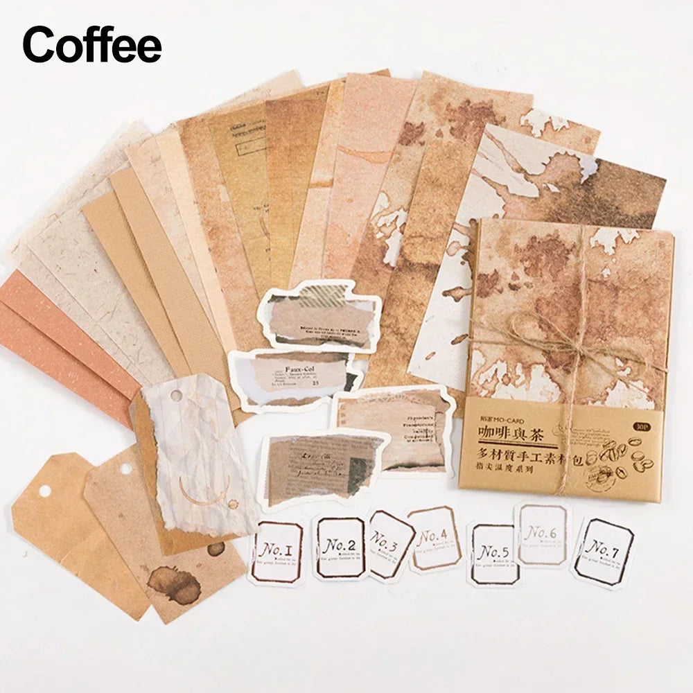 30 Pcs Scrapbooking Tissue Paper Onion Skin Kraft Paper