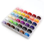 1 set 36 colors sewing thread pre-filled bobbins