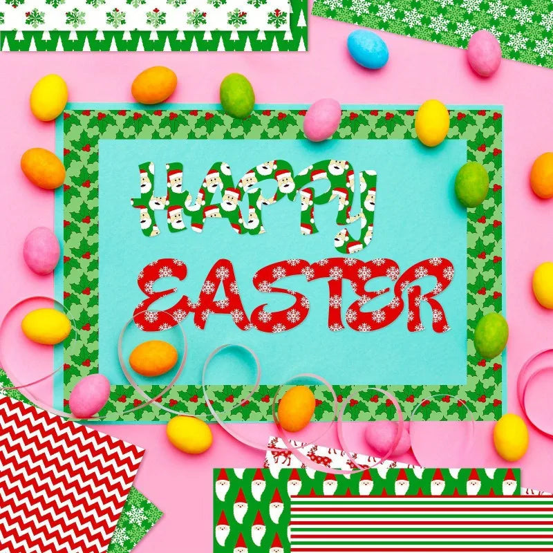 12 Sheet DIY Christmas Pattern Paper