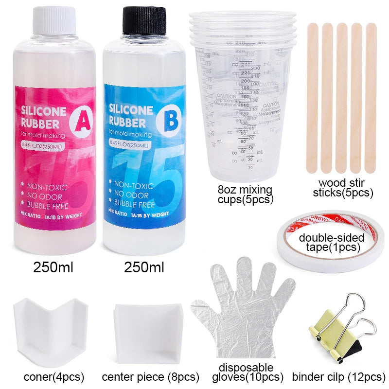 Fast Cure Translucent Silicone Rubber Non-Toxic Liquid Mold Making Silicone