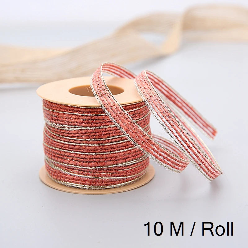 10M/Roll Vintage Jute Burlap Rolls