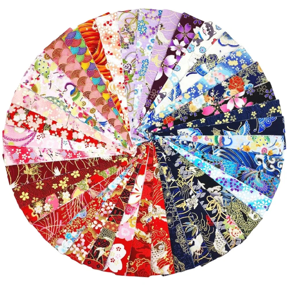 40Pcs Japanese Jelly Roll Strips Fabric Cotton