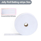 3 Roll Jelly Roll Batting Strip 2 1/2 Inch Cotton Blend Fleece