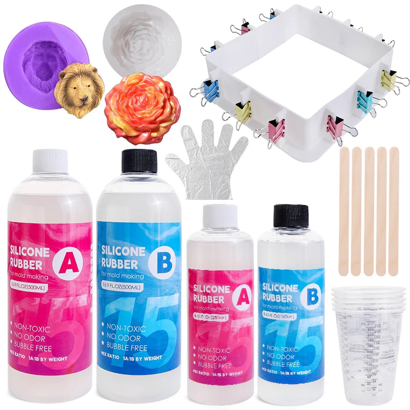 Fast Cure Translucent Silicone Rubber Non-Toxic Liquid Mold Making Silicone