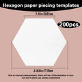 100/200/300 Count Paper Piecing Shapes Hexagon Paper Piecing Templates