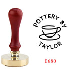 Custom Pottery Stamp for Clay Logo Design Personalized Customized Stamp