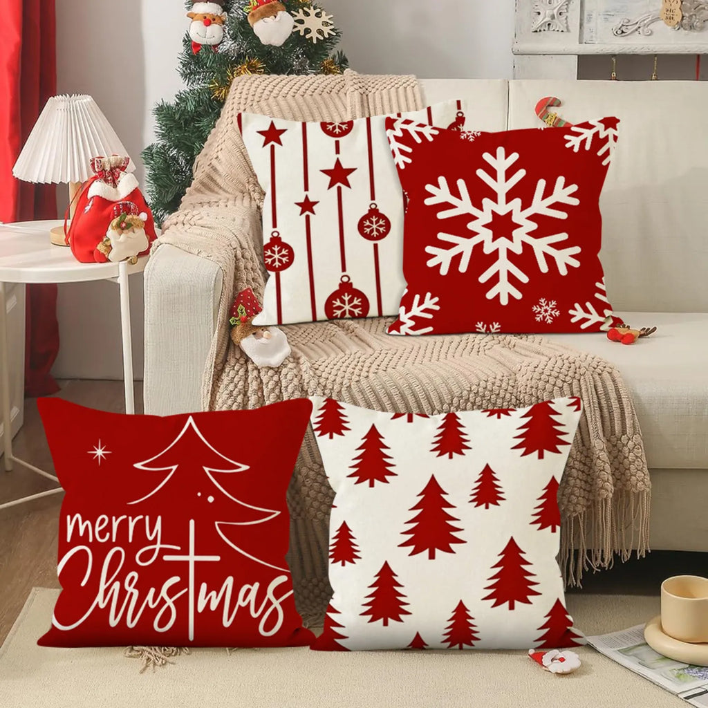 Farmhouse Christmas Pillow Cover