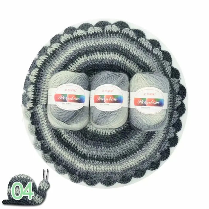 Dyed Rainbow Wool Yarn