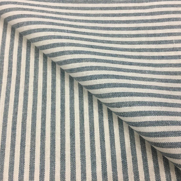 High Quality Yarn-dyed Fabric Striped Cotton Linen Fabric
