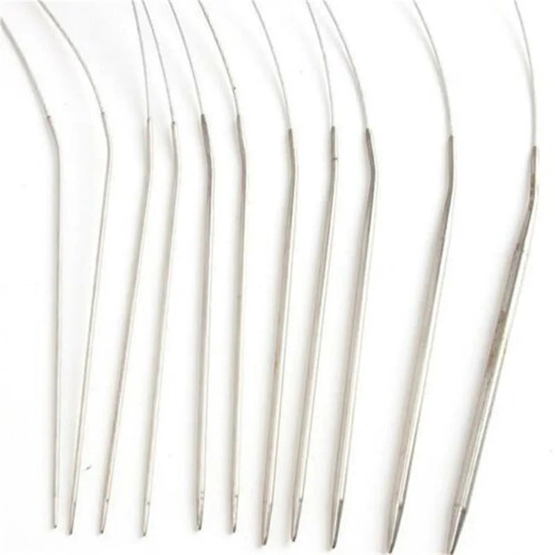 43/60/80/120cm Sweater knitting Needle Stainless Steel Ring Needle