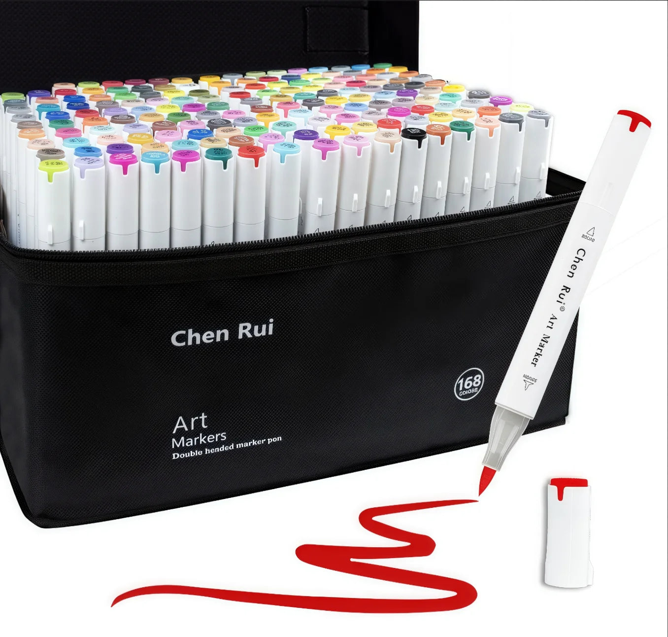 Alcohol Markers Set with Bleeding-Proof Drawing Mat