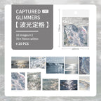 20pcs Flowing Light Wave Shadow Series Wave Theme PET Stickers