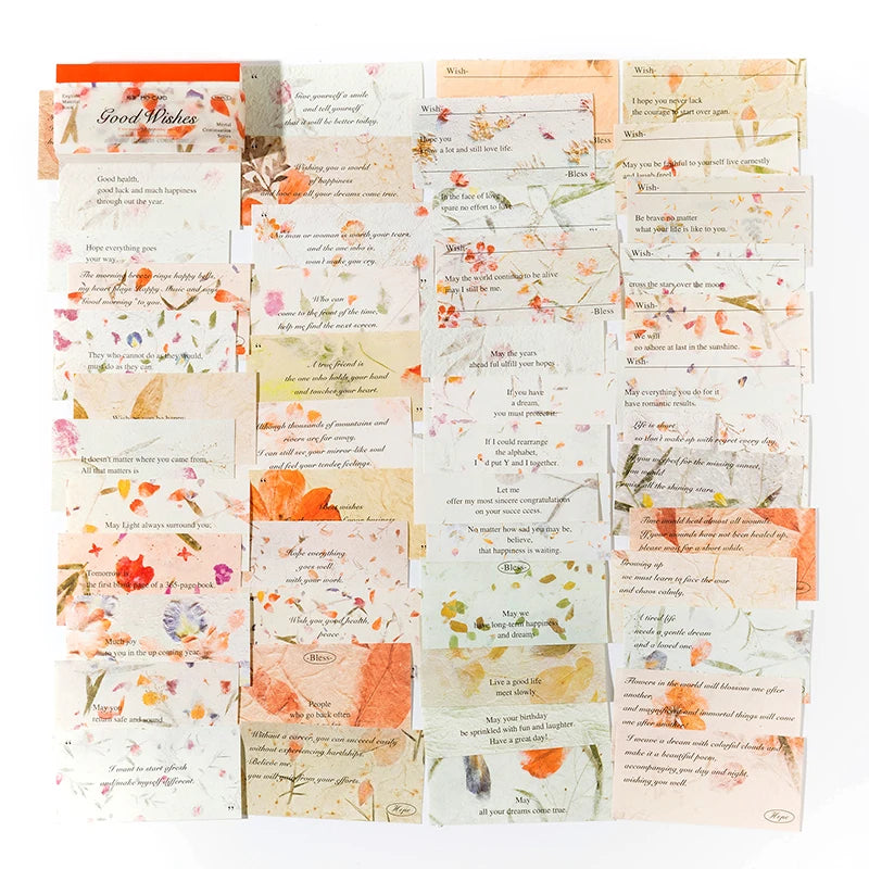 100pcs/pack English Vintage Material Scrapbooking Accessories