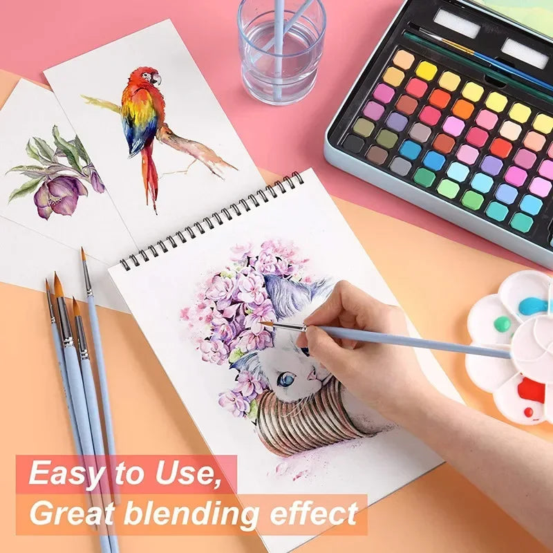 Watercolor Painting  48 Colors