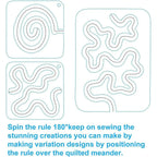 3PCS Quilting Template Ruler Sewing Rulers