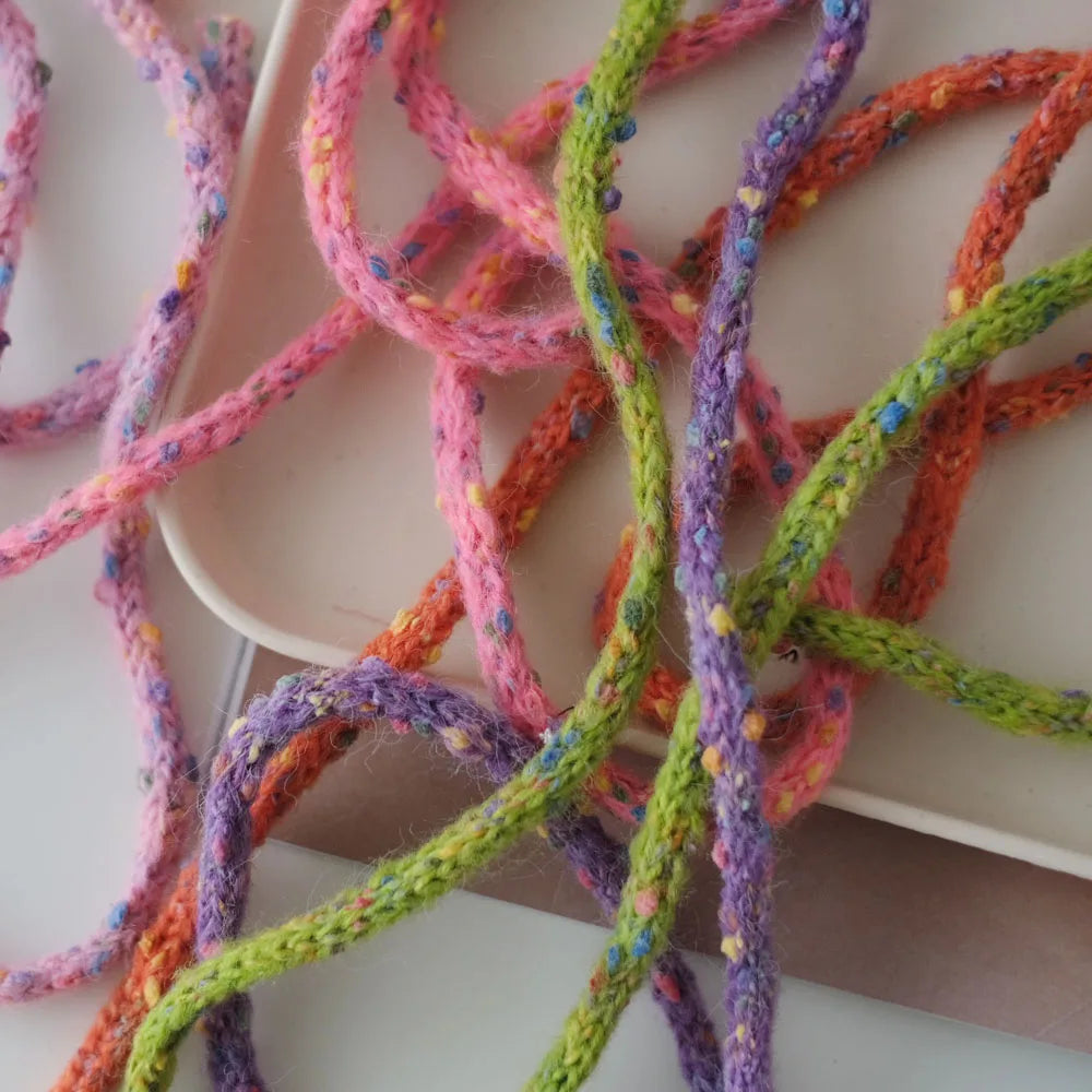 3 Yards Colorful Yarn Knitting Stripe