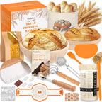 Sourdough Starter Kit Bread Baking Supplies with Bread Proofing Basket