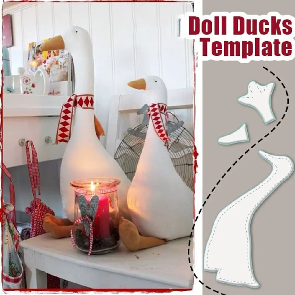 Transparent Doll Ducks Decor Template Set