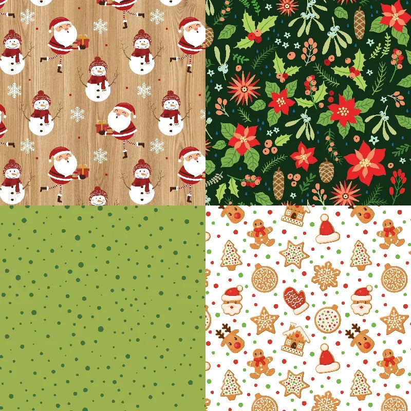 Classic Christmas Scrapbook Paper