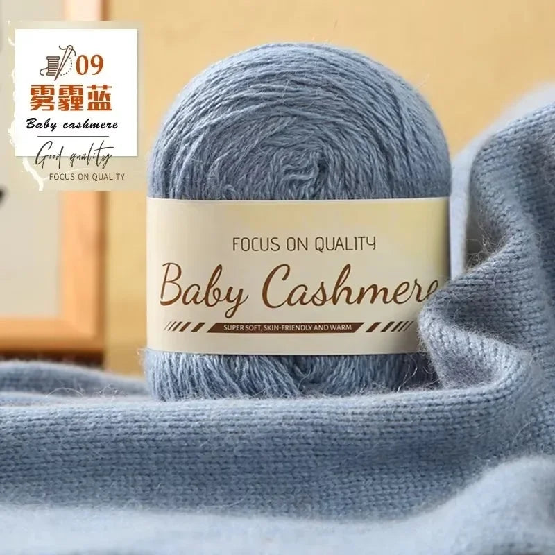 50g/roll Soft Wool Knitting Cashmere Long Thin Yarn