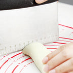 Stainless Steel Dough Cutter with Measurement Marks