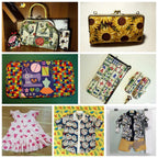 50x55/110cm Bohemian Style Motif, Quality Designer Cotton Fabrics