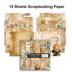 12 Sheet Scrapbook Paper 30x30cm