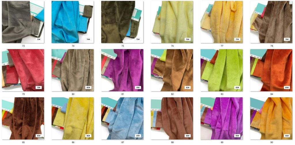 45x50cm 34~66# Plush Fabric