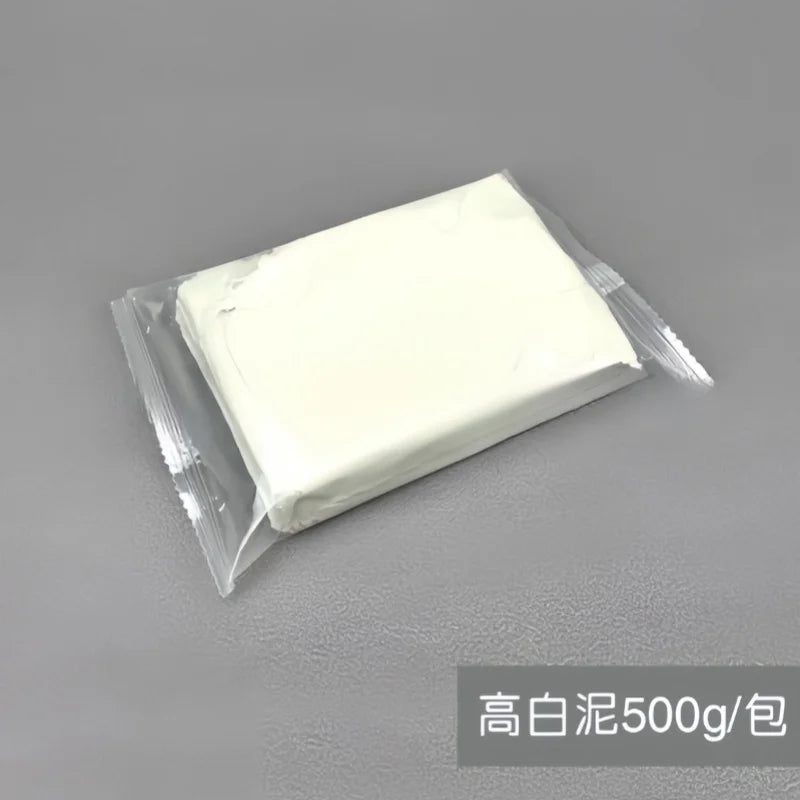 Soft polymer clay, non-burning white clay