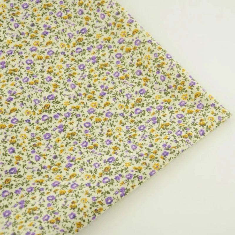 Thin Classical Flowers Design 100% Cotton Fabric