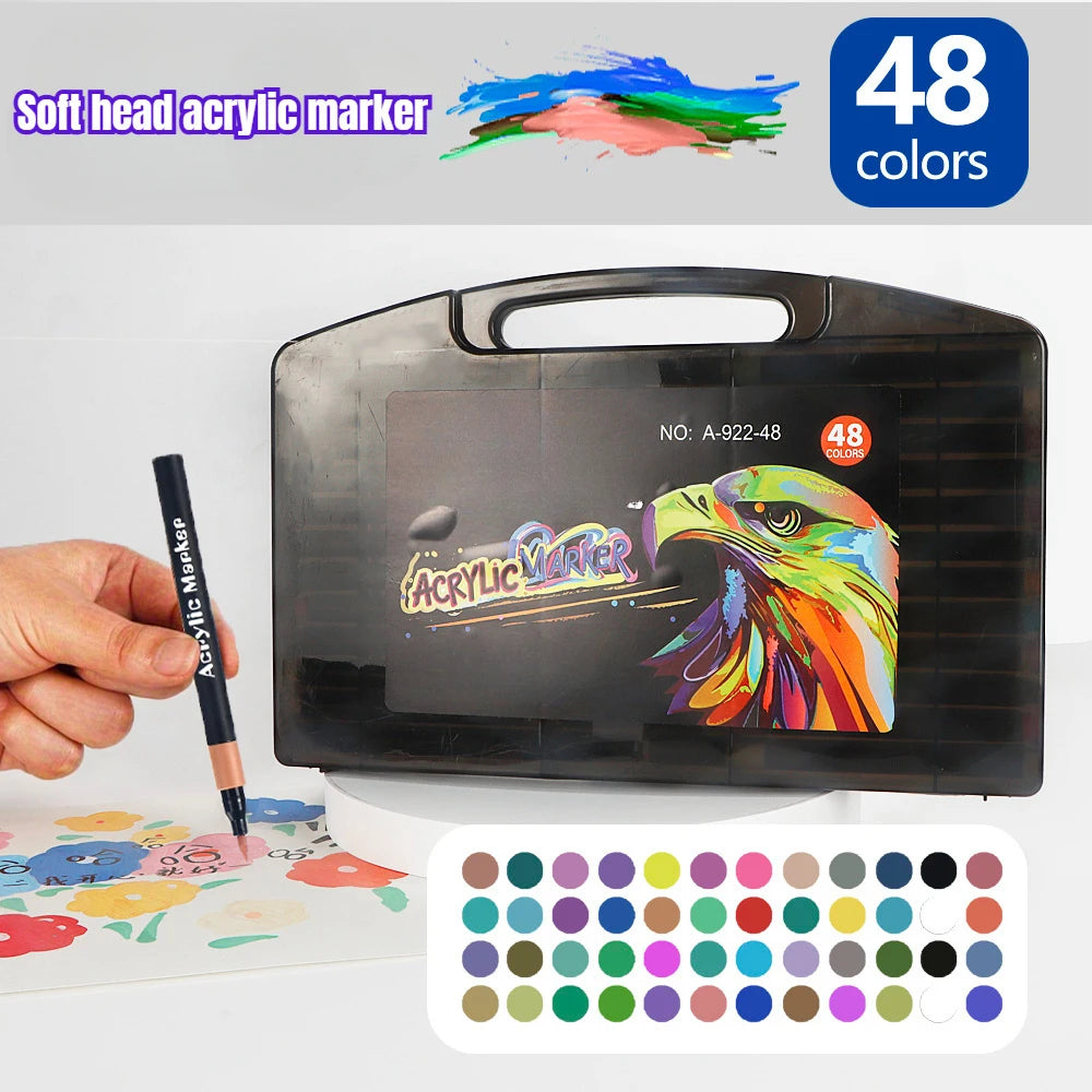 12/24/36/48 Colors Art Acrylic Markers