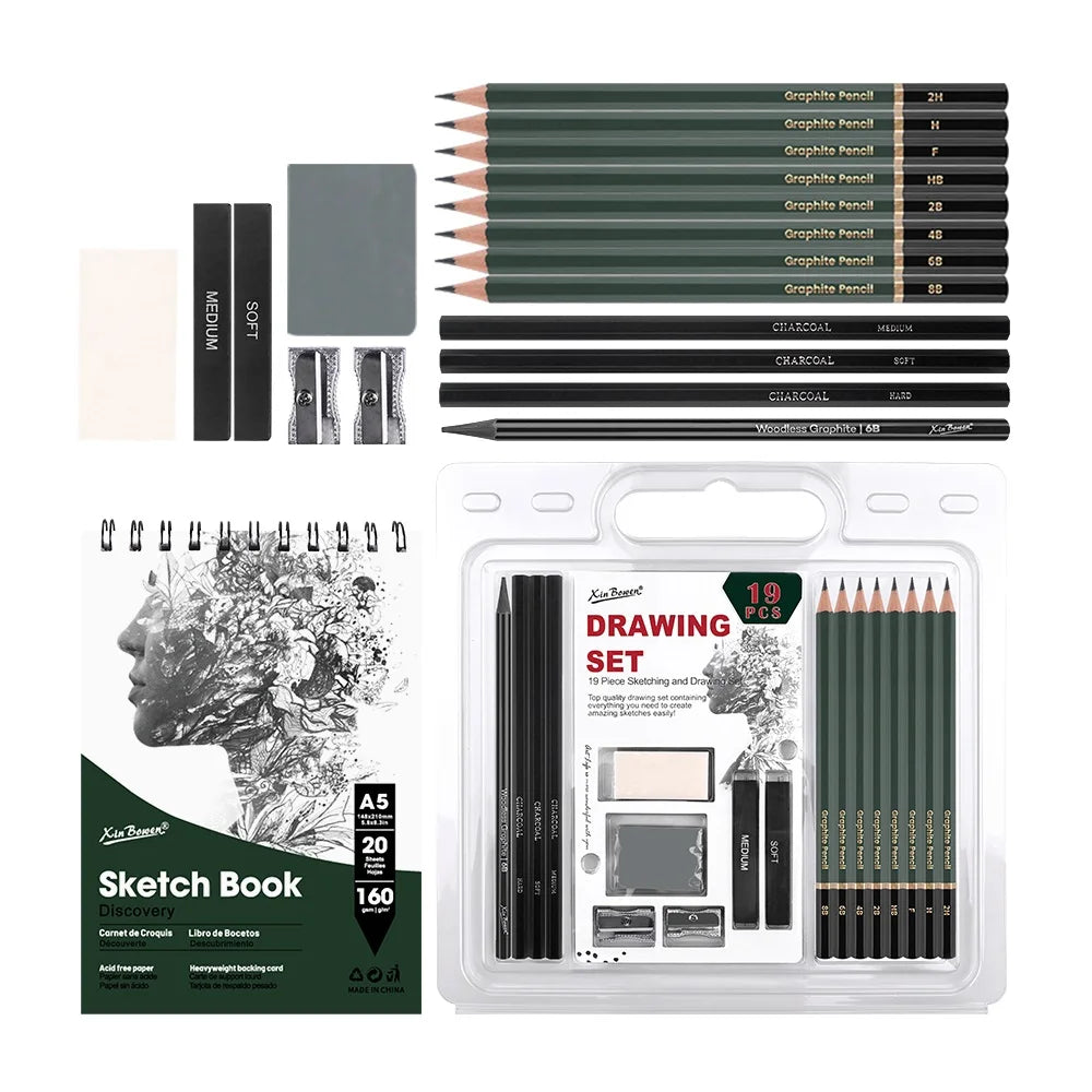 19-Piece Sketching Drawing Art Set