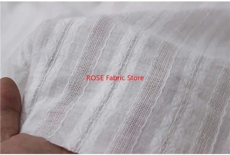 Floral Embroidery Cotton Fabric