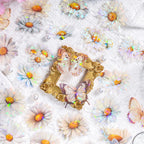 60 Pieces Plant Flower Pattern PET Stickers