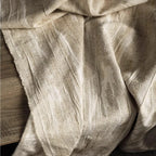 Double Layered Natural Cotton Jacquard Fabric