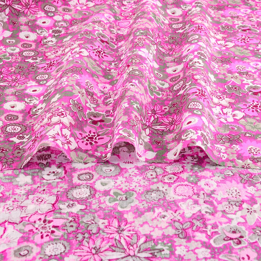 Lovely Fresh Red Printed Cloth 100% Cotton Fabric