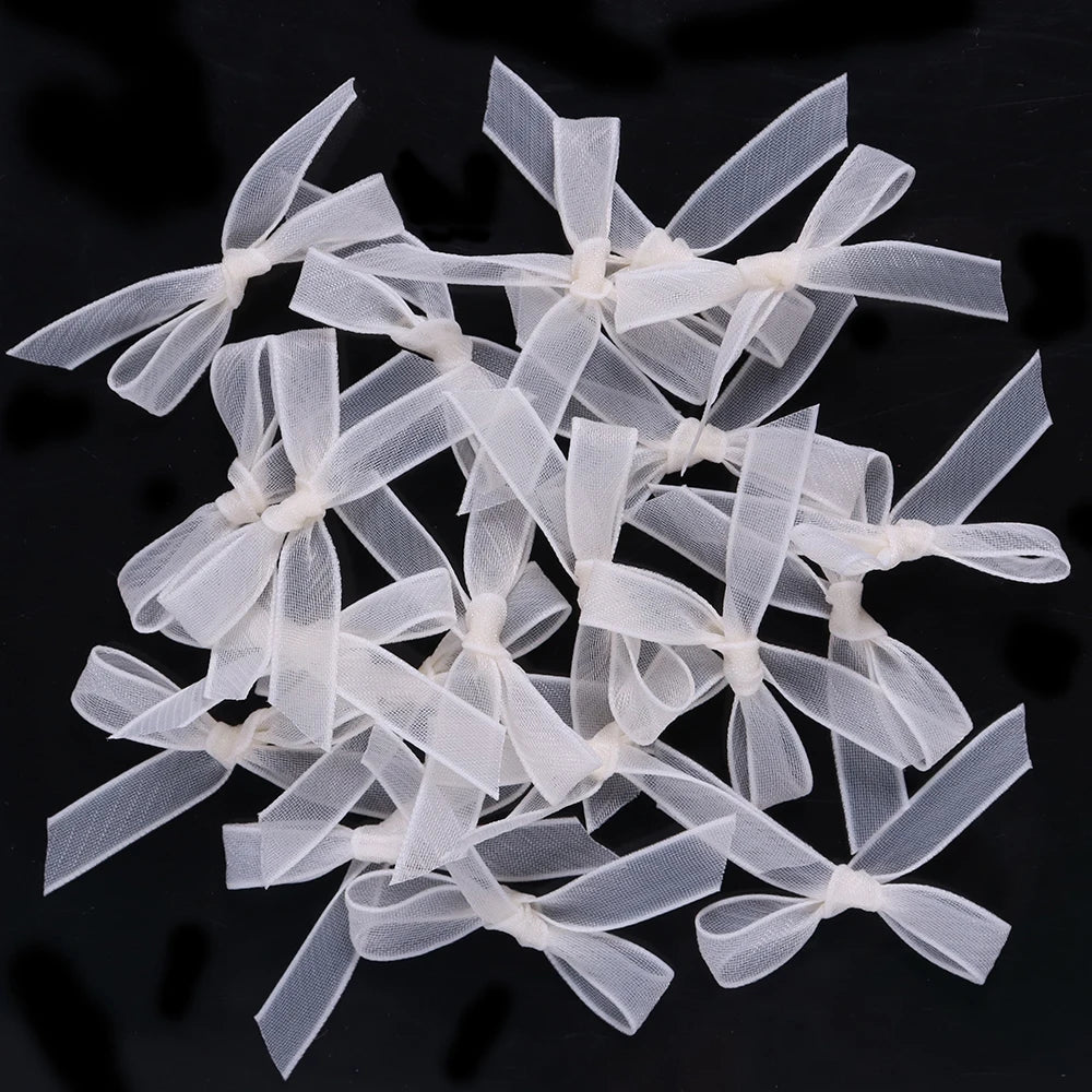 20pcs/lot Colorful Organza Mini Ribbon Bow