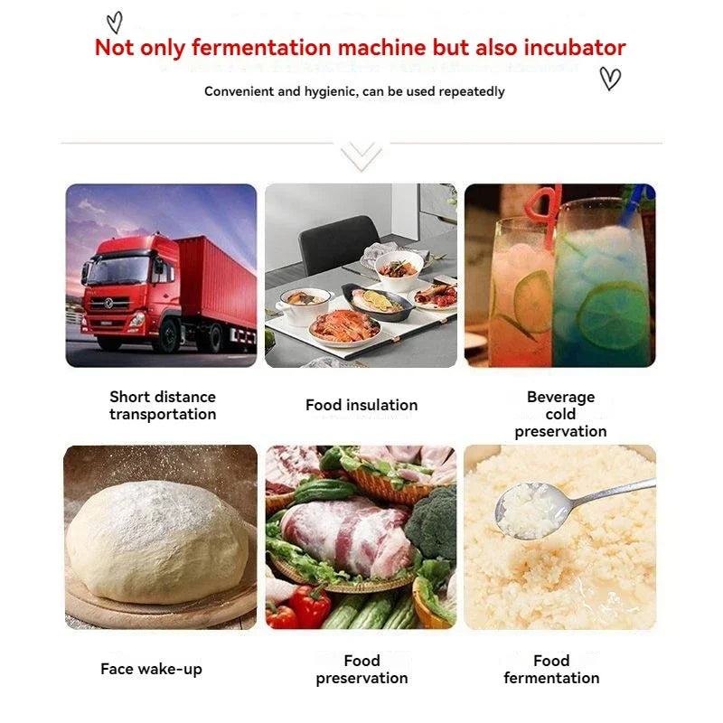 Portable Bread Proofing Box with Heat Preservation