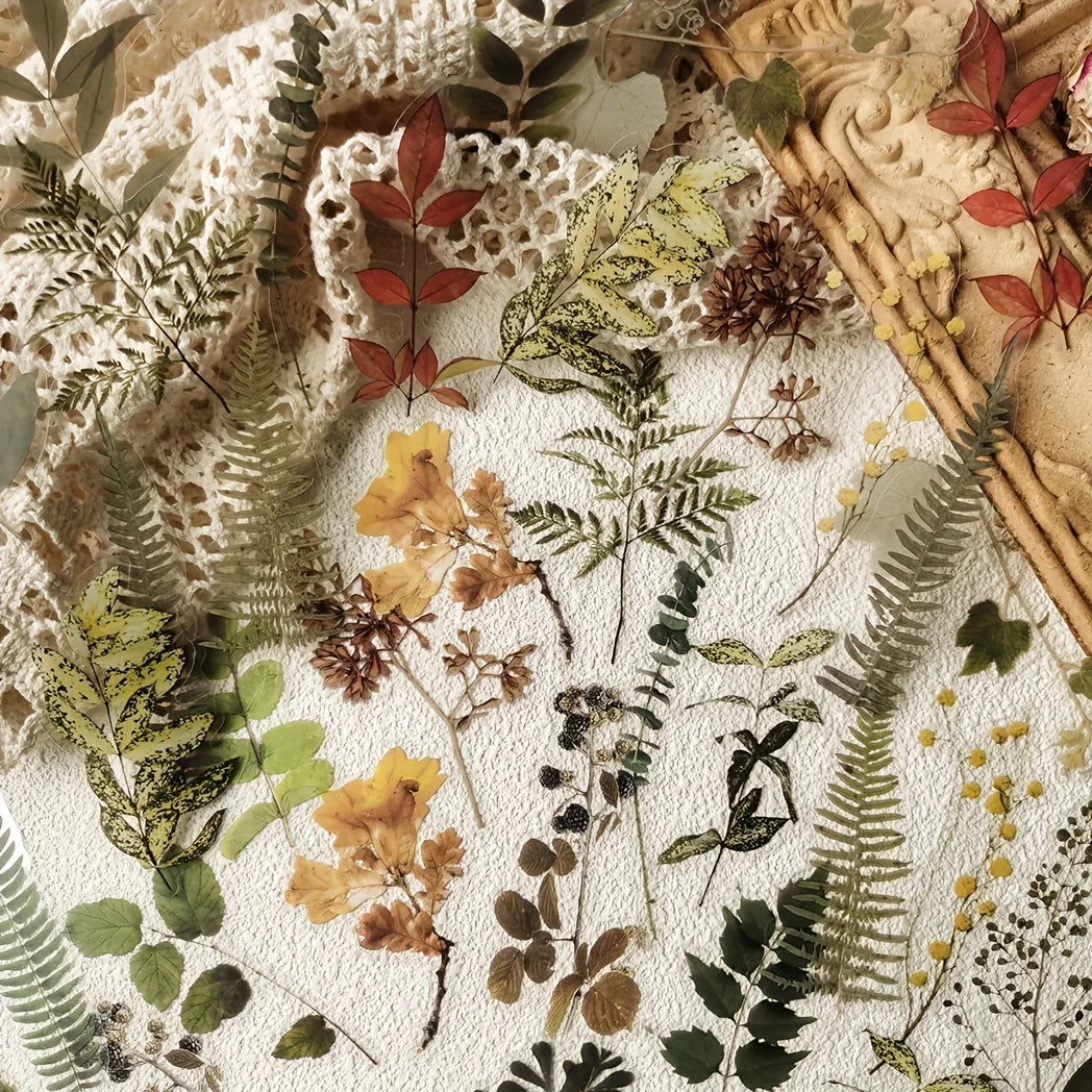 40 pcs Rose Plant PET Stickers Flowers And Leaf Scrapbook