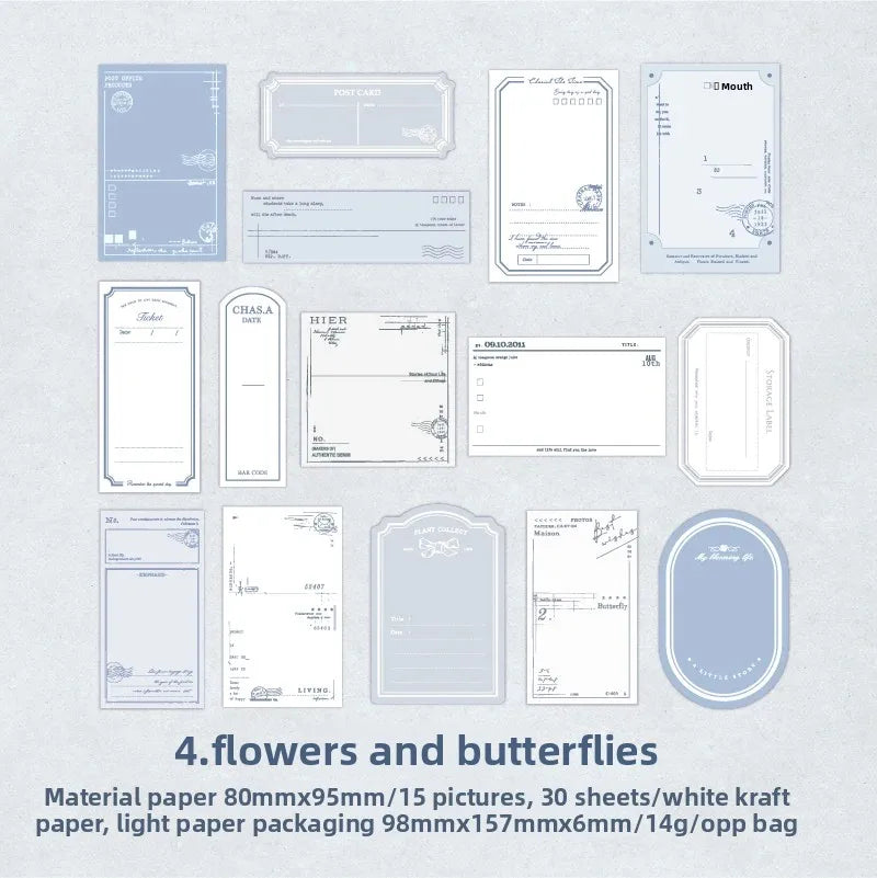 30pcs/lot Embrace The Summer Vintage Simple Border