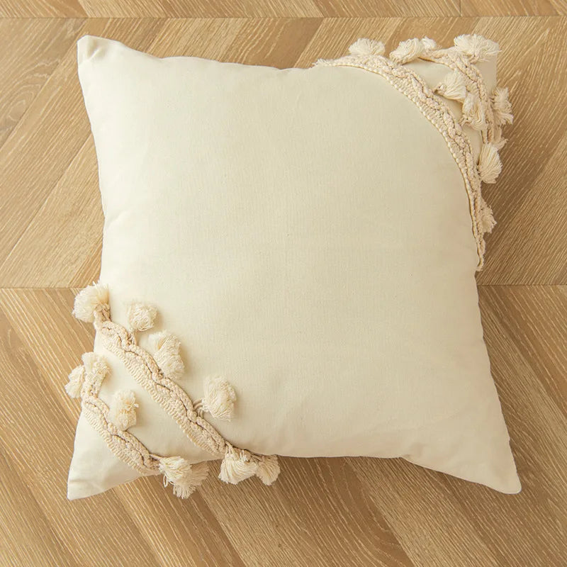 Boho Beige Cushion Cover