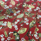 Japanese Style Kimono Bronzed Cotton Fabric