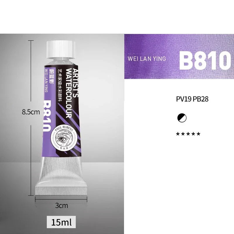 NEW Paul Rubens Professional Watercolor Paint 21 colors 15ML