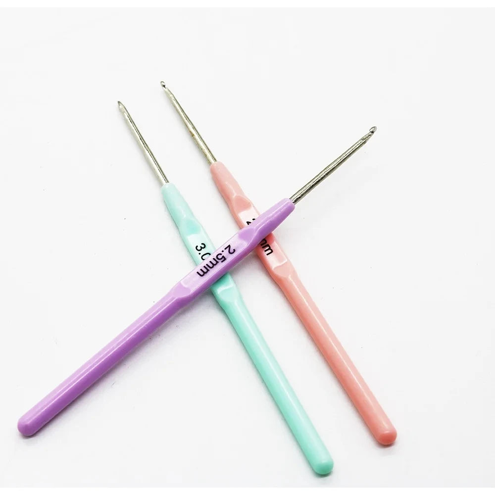 3pcs/set Plastic Crochet Hooks Set