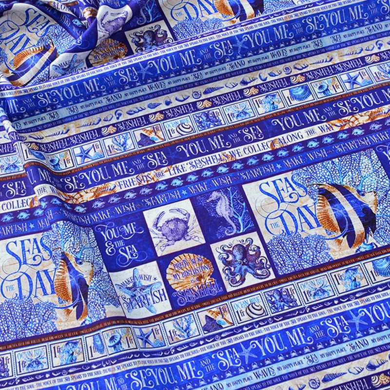 50x55/110cm Bohemian Style Motif, Quality Designer Cotton Fabrics