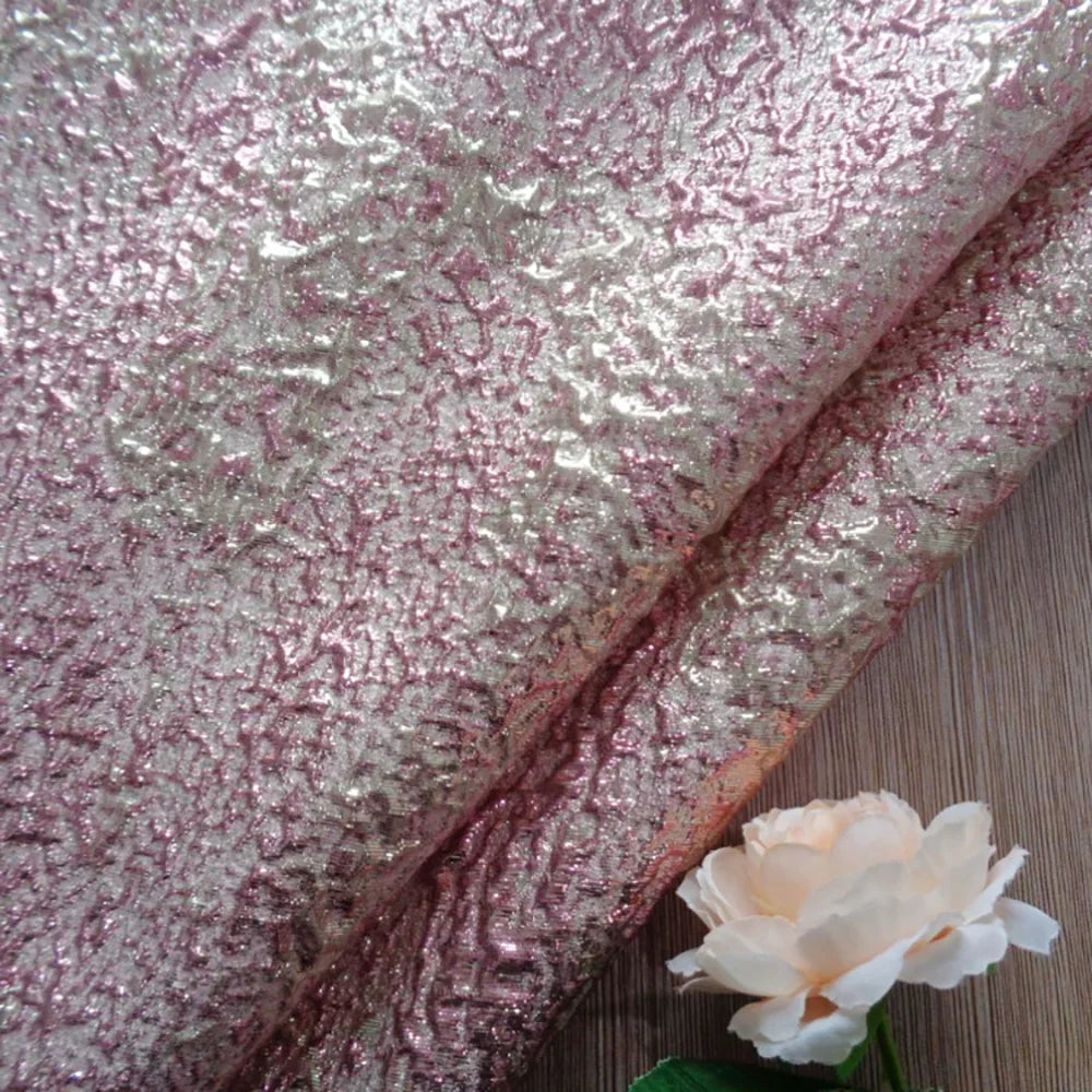 High-definition Gold and Silver Thread Brocade Jacquard Handmade Fabric