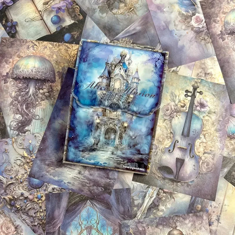 50 sheets Retro Scrapbook Material Paper