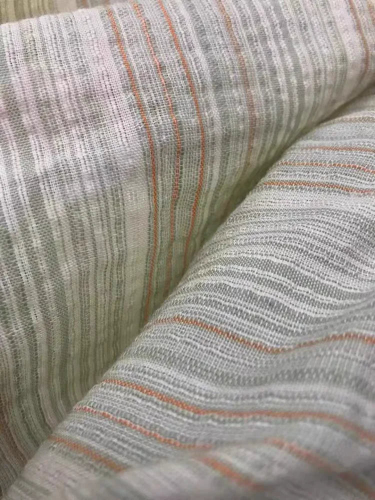 Colorful Striped Linen Fabric